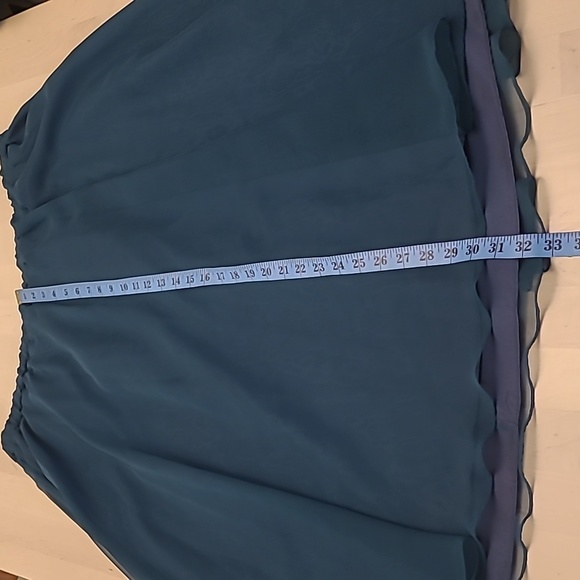 EUC VTG 1980s Nancy Neil Jade Green Sequined Skirt Set with Sheer Sleeves - Picture 16 of 17